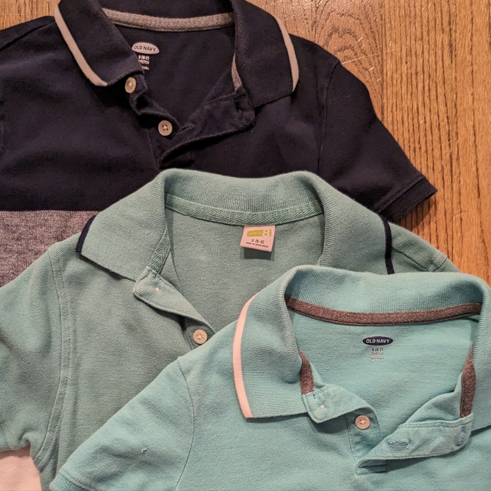 SET of 3 Boys Polo Shirts- Small